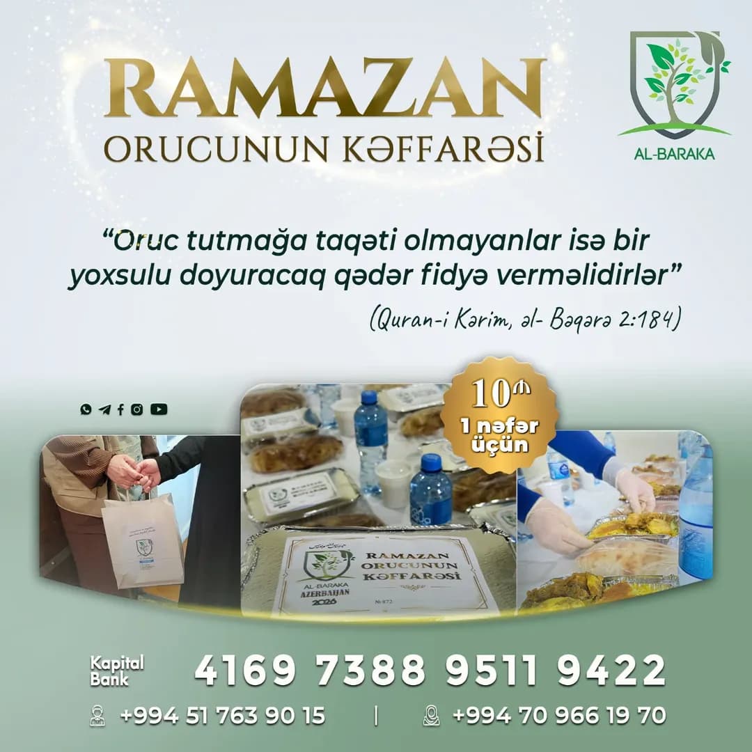 Ramazan orucunun Kəffarəsi (fidyə)